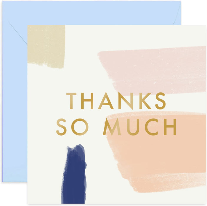 Old English Co. A Big Thank You Card - Gold Foil Stylish Thank You Card For Her and Him | Just Because Card for Men and Women | Blank Inside & Envelope Included
