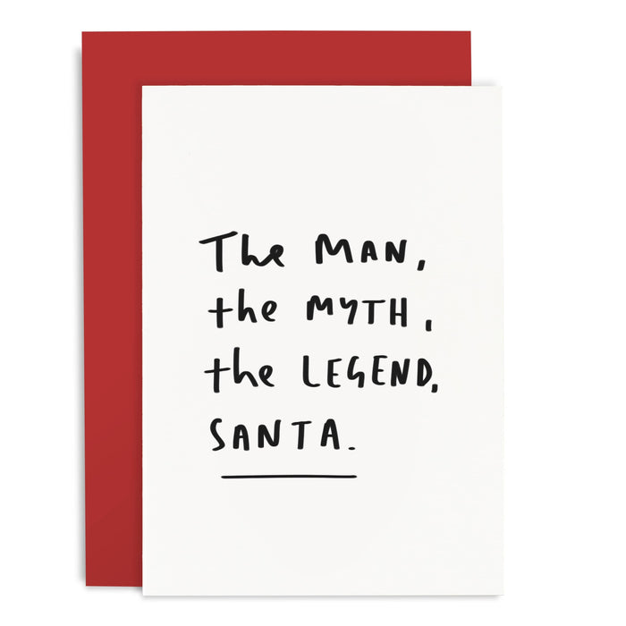 The Legend Santa Christmas Card