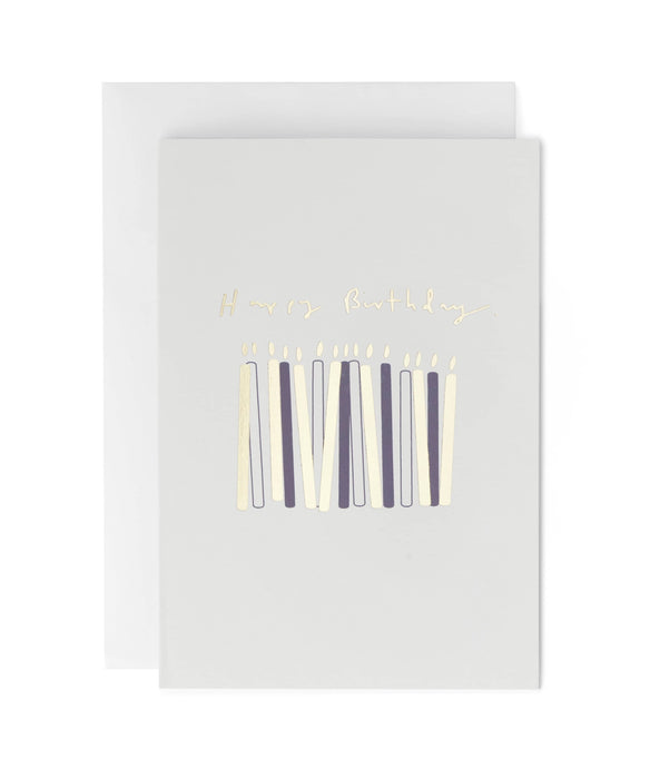 Happy Birthday Small Candles Greeting Card