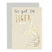 go get em tiger greeting card