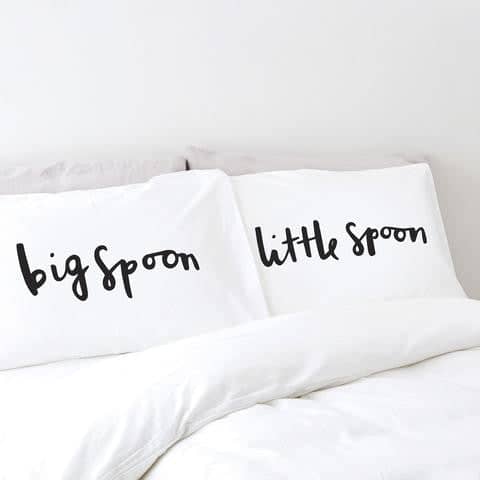 Big Spoon Little Spoon Pillow Cases