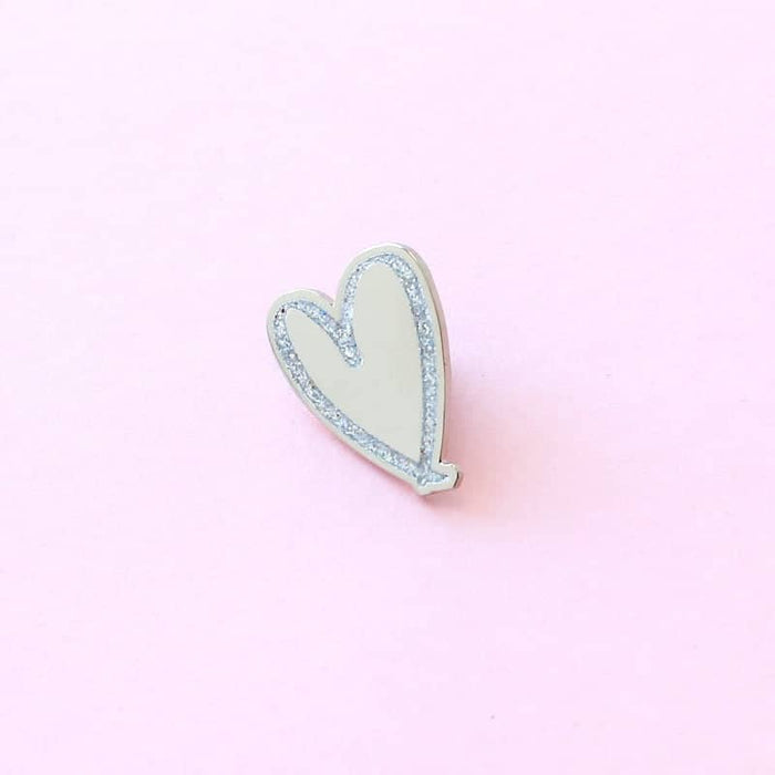 love heart lapel pin