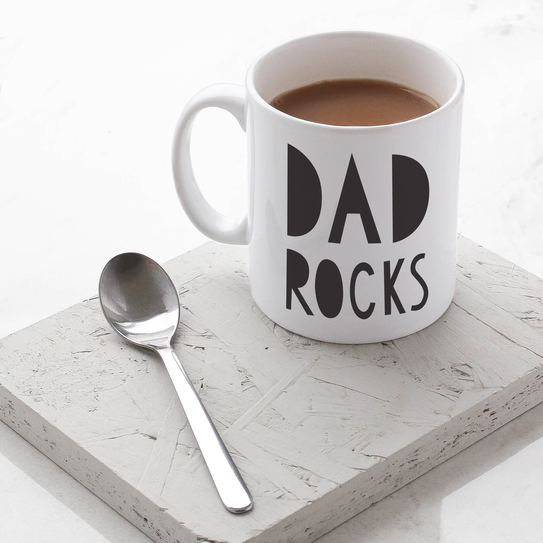 Dad Rocks Father's Day Mug