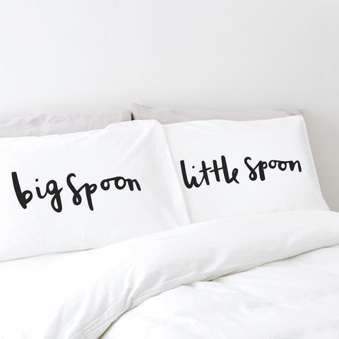 Big spoon little spoon pillowcaes