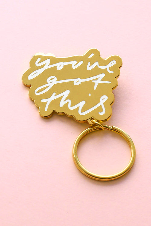 you've got this gold keychain
