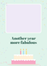 Cake and Candles Photo Birthday Card personalised with a sample photo