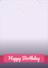 Full Photo Banner Birthday Card personalised with a sample photo