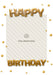 Gold Balloon Photo Birthday Card design template with space for your photo