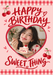 Birthday Cherry Photo Birthday Card personalised photo card