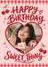 Birthday Cherry Photo Birthday Card personalised photo card