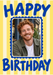 Birthday Stripes Photo Birthday Card personalised photo card