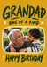 Grandad Gold Photo Birthday Card personalised photo card