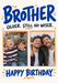 Brother Birthday Photo Birthday Card personalised photo card