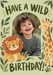 Wild Birthday Photo Birthday Card personalised photo card