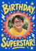 Birthday Superhero Photo Birthday Card personalised photo card