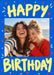 Cobalt Party Photo Birthday Card personalised photo card