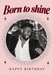 Disco Birthday Photo Birthday Card personalised photo card