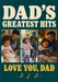 Dad’s Greatest Hits Photo Greeting Card personalised photo card