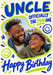 Uncle Fun Photo Birthday Card personalised photo card