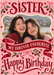 Red cherries, bows and little hearts decorate pink around a cream wavy photo border, with burgundy serif lettering and a painted-style ribbon banner.