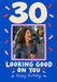 30. Looking good on you photo birthday card, candid phone photo