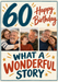 Sixty Story Photo Birthday Card personalised photo card