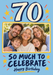 Seventy Celebrate Photo Birthday Card personalised photo card