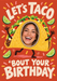Taco Photo Birthday Card personalised photo card
