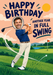 Golf Photo Birthday Card personalised photo card