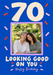 Looking Good 70 Photo Birthday Card personalised photo card