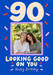 Looking Good 90 Photo Birthday Card personalised photo card