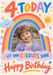Rainbow 4 Photo Birthday Card personalised photo card