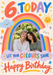 Rainbow 6 Photo Birthday Card personalised photo card