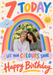 Rainbow 7 Photo Birthday Card personalised photo card