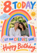 Rainbow 8 Photo Birthday Card personalised photo card