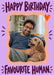 Favourite Human Photo Birthday Card personalised photo card example