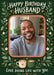 Husband Sunday Photo Birthday Card personalised photo card example