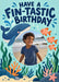 Under The Sea Photo Birthday Card personalised photo card example