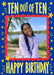 Ten Out Of Ten Photo Birthday Card personalised photo card example
