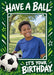 Football Birthday Photo Birthday Card personalised photo card example