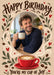 Coffee Birthday Photo Birthday Card personalised photo card example