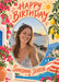 Beach Days Photo Birthday Card personalised photo card example
