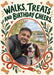 Dog Walk Wishes personalised photo card example