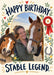 Horse Happy Day Photo Birthday Card personalised photo card example