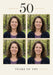 Fifty Golden Photo Greeting Card personalised photo card