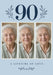 Ninety Memories Photo Greeting Card personalised photo card