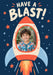 Little Rocket Photo Greeting Card personalised photo card