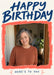 A rough coral brushstroke border surrounds a large photo on cream, with oversized navy brush lettering and a small hand-lettered caption.