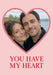Heart Window Photo Greeting Card personalised photo card