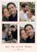 Four photos form a grid on cream within fine red borders tipped with tiny hearts, above a relaxed red hand-lettered caption.